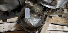 Feeder Bowl, clock wise direction, 10 mm max capacity, 12" base, 15" depth, 13.75" discharge height, flat