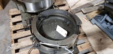 Feeder Bowl, clock wise direction, 3.25 mm max capacity, 18" base, 18.5" depth, 15.125" discharge height