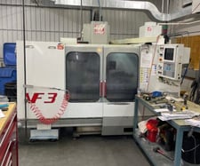 Haas #VF-3, 40" X, 20" Y, 25" Z, 7500 RPM, 20 HP, CT40, umbrella type toolchanger, 4th axis wiring, 1999