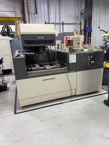 Mitsubishi #FA-20, wire Electrical Discharge Machine, 19.69"X, 13.77"Y, 11.81"Z,automatic wire