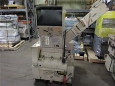11" x 16" Polymer #1116, granulator, profile chute, 2 knife open rotor, 1 bed knife, 3/8" screen, 15 HP motor