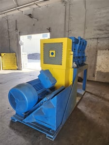 20" x 50" Cumberland #50H, granulator, 125 HP, 18 knife helical hog rotor, 2 bed knives