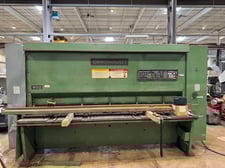 1/2" x 10' Cincinnati #500HS-10, hydraulic shear, CNC front & rear gauging, 1990