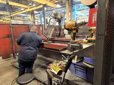 Yaskawa Motoman, YR-UP20-A12, robotic welding cell, XRC 2001 Control, 20 kg payload, 65.3" reach, 2003