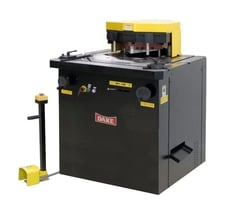 4" gauge x 8.5" x 8.5" Dake #DLN-6220V, hydraulic sheet metal notcher, foot pedal switch operation, 4 HP, new