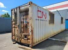 150 KW Caterpillar #C7, diesel generator in 40' container, 480 Volts, 22148 hours