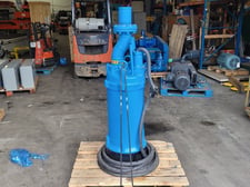 570 GPM @ 256' TDH, Tsurumi #LH430-60, submersible dewatering pump, 4" discharge, 40 HP