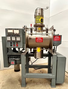 Littleford #FM-130D, 4.6 cu.ft. plough mixer, 75 psi @ 320&deg;F jacketed vacuum