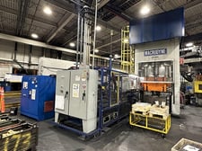 400 Ton, Macrodyne #MPFG400/400, hydraulic forging press, 32" stroke, 56" DL, 200 HP, 2013