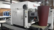 Timesavers #3121-13-04, 37" x 60" Abrasive Finishing Machine, Mitsubishi M700 PLC Control, 15-45 FPM, digital