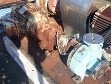 Durco 1" X 1.5" X 6" centrifugal pump, w/ Newman Induction Motor 7.5 HP, 3500 RPM, 230/460 V, explosion proof