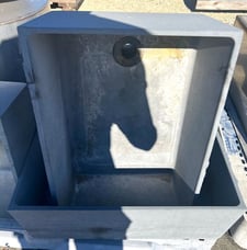Deep Chemical Resistant Lab Sinks, 24" X 16" X 8", (4 available)