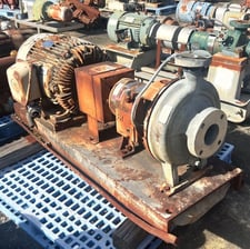 185 GPM @ 354' TDH, Ingersoll-Rand #HOC2, 3" x 1.5" x 10" Pump, Fr.324TS, Stainless Steel, 275 PSI, 40 HP