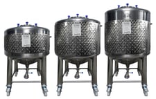 158, 211, 264 gallon wine, sparkling wine, beer, stainless steel tanks high quality V2A