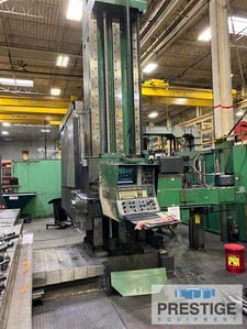 6" Giddings & Lewis #G60TX, 144" X, 115" Y, 48" Z, 56" W, 144" x 72" table, 2500 RPM, thru spindle coolant, G