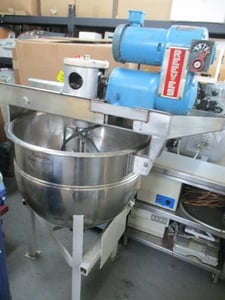 50 gallon Hamilton, Stainless steel kettle, jacketed, agitated, 125 psi, 1963