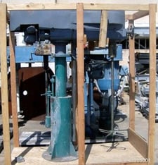 5 HP Mooney Slow-Speed Disperser, 18" Bowtie Blade, Air/Oil Lift, 1-1/2" diax 48" long shaft with a 18"