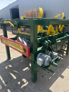 Morgan Double Head Pallet Notcher, rewired with new controls