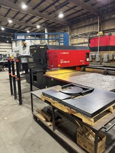 Amada #LC2415A3, CNC laser, 2000 watt, 61" x 198 sheet size with 1 reposition, Fanuc 16OiL, 2000