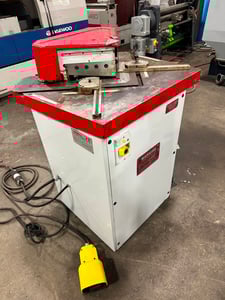 Simasv #AF-B226, 25" x 30" worktop dim., 90° angle adjustment, foot pedal control, 2010