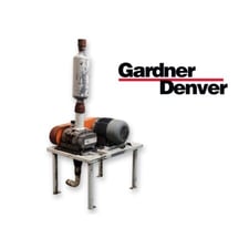 220 cfm, 10 psig, Gardner Denver #GGDAADA, Duroflow 4504 positive displacement blower, 15 HP
