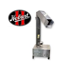 7" diameter, Hobart #SC-90-56, Stainless Steel vertical auger screw conveyor, 1 HP, 76" discharge elevation