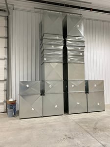 Image for S & K Mechanical, make-up air unit, heated fresh air intake duct, 2021