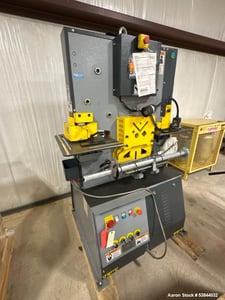 4" x 4" x 3/8" Marvel #MSIW66S, ironworker, 10A FLA, 7/8" x 3/4" & 1-1/2" x 7/16" punching capacity, 2021