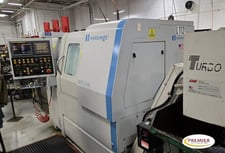 Hardinge #Elite-51MS, multi-axis CNC turning center, GE Fanuc 18iTB, 21" swing, 2" bar, 12' LNS barfeeder