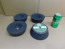 Daco #1847CW, Flaring Cup Wheels, 4 Qty., Type 11, A16Q Spec., 6" diameter, 2" thick, 5/8"-11 arbor, 6048 RPM