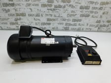 Image for 2 HP 1750 RPM Dayton, DC Permanent Magnet Motor w/Speed Control, Frame 143/5TC, 9.5 Amps, 180 VA, Used