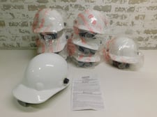 Fibre-Metal, E2QRW01A000, Thermoplastic Hard Hat, 8 Point Ratchet Suspension, White, 8 Qty., New