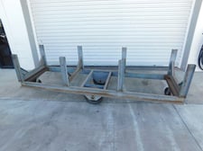 Bar Cradle Truck, Durham #BCT-2896-10K-95, 7 gauge, 10000 lbs. capacity, 28.5"W x 96" L x 30.25"H, 15.5"H