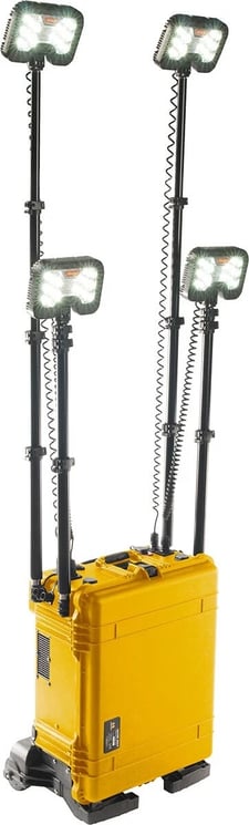 Pelican #9470M, Area Light System, 6000 Lumens per light head, Dual Telescoping LED Light Heads