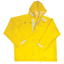 Ironwear, 3-Piece Rain Suit Hydroblast, .35mm PVC/Polyester, Size 2XL, 32" long Jacket, 10 Qty., New