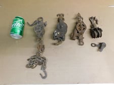 Farm/Barn Rope Pulleys, 4 Qty., Vintage, Antique, Collectible, Farm