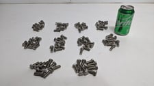 Hex Head Bolts, 316 Stainless Steel, 100 Qty., 3/8" diameter w/16 TPI, 1" length, New