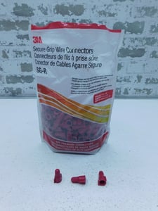 3M, Secure Grip Twist-On Wire Connectors, 275 Qty., 8-18 AWG, New