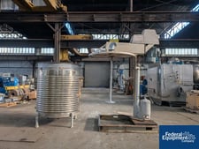 30 HP Cowles Disperser, Stainless Steel, Single Shaft, 230/460 volt xp motor, manual variable speed, floor