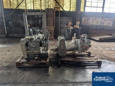 Ancaster Conveying Systems pneumatic hopper receivers, Stainless Steel, rotary air lock discharge, S/N 12872