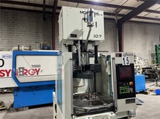 30 Ton, 0.7 oz., Niigata #MD35 SIV, Vertical Rotary Injection Molding Machine, 18 mm screw, 11.8" x 11.8" x