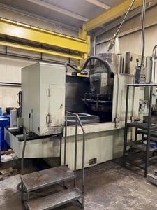 Toshiba, Shibaura #KRTB-16A, rotary surface grinder, 61" magnetic chuck, 72" swing, 1981