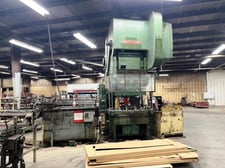 250 Ton, Bliss #C-250, OBI press, 10" stroke, 22" Shut Height, 4-1/2" adjustment, 25-50 SPM, 1980