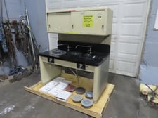 Buehler, polishing table, 2 disc, (2) 1/4 HP motors, wet sink features