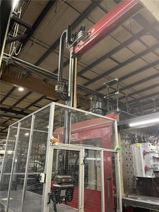 Wittmann, W673, robot, 1000-3000 Ton, 3 axis, 19.7' trav stroke, 9.9' vertical stroke, 6.6' kick stroke, 480