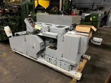 Carlo Salvi #RF/476/SV, high speed semi tubular cold header, 5-roll single plane straightener, 450 PPM