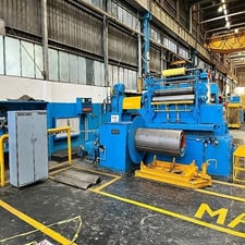 51.1" x .049" Spidem #ACHARD, aluminum slitting line, L to R