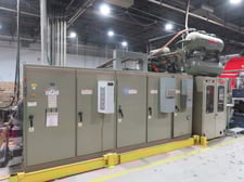 Brown #CS-5500, Quad Series Continuous Thermoformer, 50" x 50" mold, 155 ton form, 260 ton hold, 180 ton