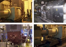 7" Berstorff #ZE180A-X-28D-UT, Twin Screw Extruder, 1765 RPM, 30 HP, 8 zones, water cooled, 20k lbs./hr, 460