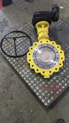 12" Bac Valves #LD, Butterfly Valve, Class 300, WCC Body, Hastelloy Disc, never used, 2016